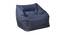 Ozzy Bean Bag (Blue, with beans Bean Bag Type) by Urban Ladder - Cross View Design 1 - 375314