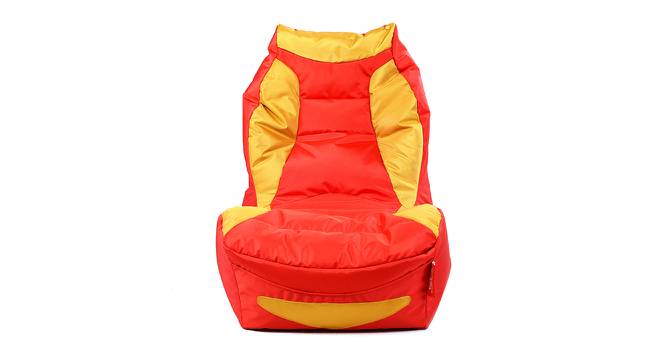 Ivana Bean Bag Gaming Chair (Red, with beans Bean Bag Type) by Urban Ladder - Front View Design 1 - 375318