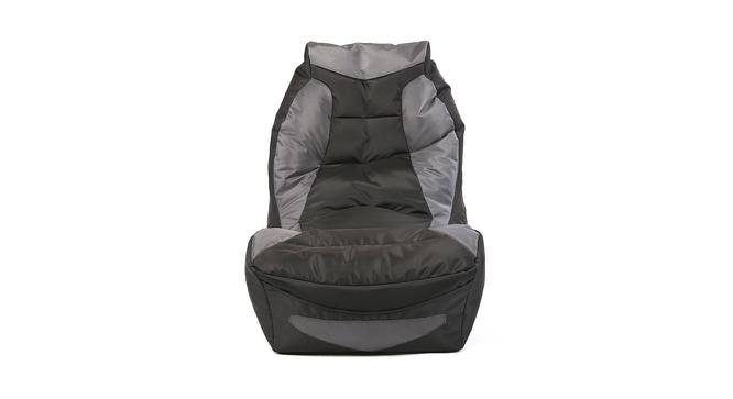 Jacoby Bean Bag Gaming Chair (Black, with beans Bean Bag Type) by Urban Ladder - Front View Design 1 - 375321