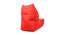 Ivana Bean Bag Gaming Chair (Red, with beans Bean Bag Type) by Urban Ladder - Rear View Design 1 - 375337