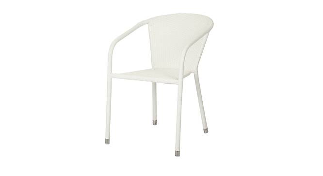 Harisson Chair (White, Matte Finish) by Urban Ladder - Cross View Design 1 - 375370
