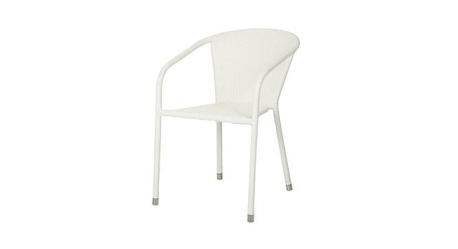 Harisson Chair (White, Matte Finish) by Urban Ladder - Cross View Design 1 - 375372