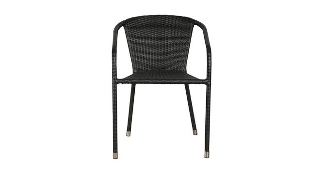 Harisson Chair (Black, Matte Finish) by Urban Ladder - Front View Design 1 - 375389