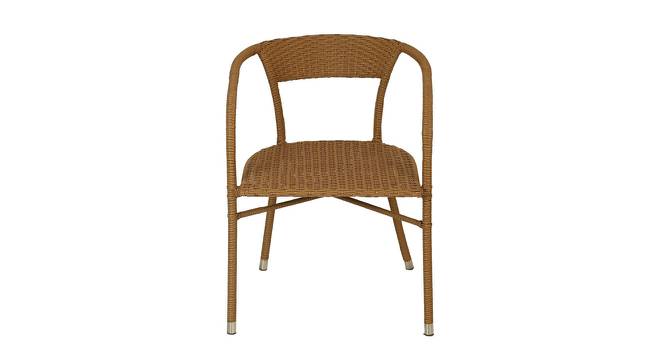 Caleb Chair (Matte Finish, Biscuit) by Urban Ladder - Front View Design 1 - 375392