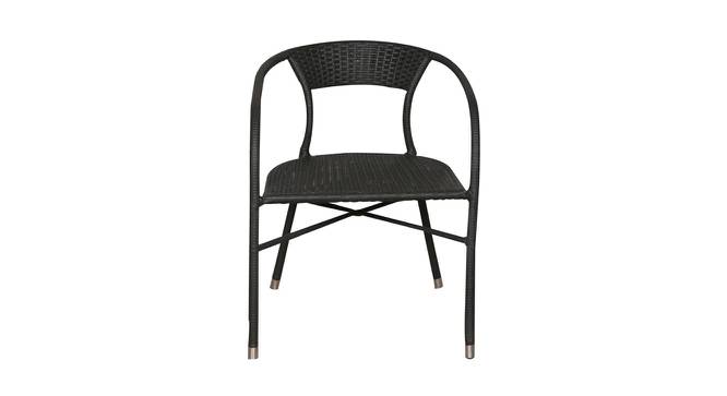 Caleb Chair (Black, Matte Finish) by Urban Ladder - Front View Design 1 - 375393