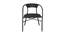 Caleb Chair (Black, Matte Finish) by Urban Ladder - Front View Design 1 - 375393