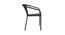 Harisson Chair (Black, Matte Finish) by Urban Ladder - Rear View Design 1 - 375406