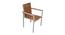 Mars Chair (Beige, Matte Finish) by Urban Ladder - Cross View Design 1 - 375464