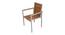 Mars Chair (Beige, Matte Finish) by Urban Ladder - Rear View Design 1 - 375492