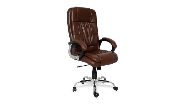 Bayly Office Chair (Dark Brown) by Urban Ladder - Cross View Design 1 - 375691
