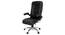 Averill Office Chair (Black Leatherette) by Urban Ladder - Front View Design 1 - 375698