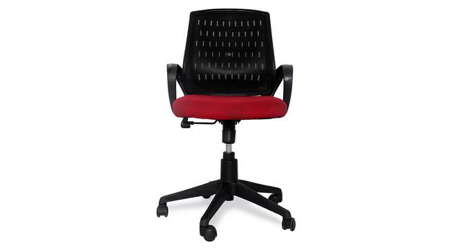 Autry Office Chair (Red & Black) by Urban Ladder - Front View Design 1 - 375706