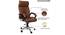 Adelina Office Chair (Dark Brown) by Urban Ladder - Rear View Design 1 - 375710