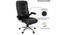 Averill Office Chair (Black Leatherette) by Urban Ladder - Rear View Design 1 - 375711