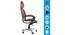 Adelina Office Chair (Dark Brown) by Urban Ladder - Design 1 Side View - 375722