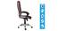 Bayly Office Chair (Dark Brown) by Urban Ladder - Design 1 Side View - 375726