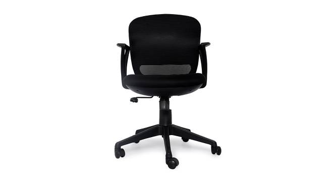 Gared Office Chair (Black) by Urban Ladder - Front View Design 1 - 375880