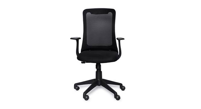Cindia Office Chair (Black) by Urban Ladder - Front View Design 1 - 375882