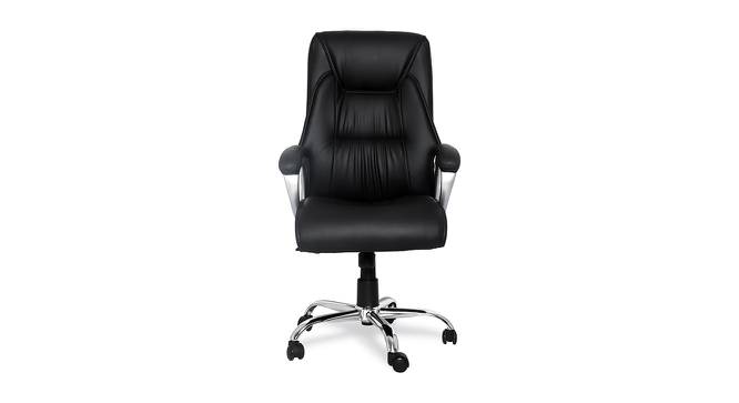 Emmerich Office Chair (Black) by Urban Ladder - Front View Design 1 - 375885