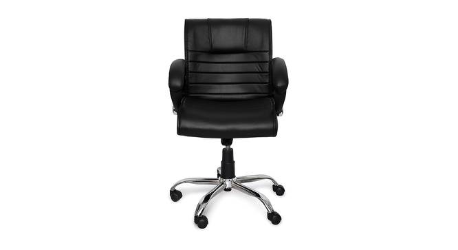 Derwyn Office Chair (Black) by Urban Ladder - Front View Design 1 - 375892