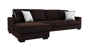 Dallon Fabric Sectional Sofa - Brown