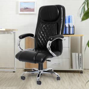 Sovereign Furniture Design Melva Office Chair (Black Leatherette)