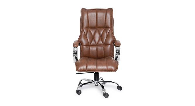 Morley Office Chair (Brown) by Urban Ladder - Front View Design 1 - 376007