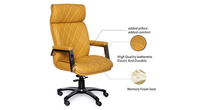Kaniesha Office Chair (Yellow) by Urban Ladder - Front View Design 1 - 376012