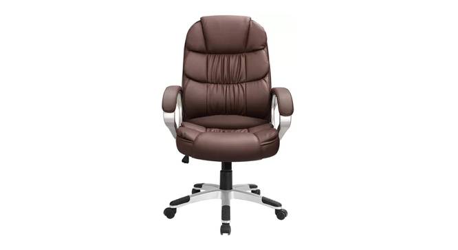 Horton Office Chair (Coffee Brown) by Urban Ladder - Front View Design 1 - 376017