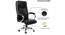 Melva Office Chair (Black Leatherette) by Urban Ladder - Rear View Design 1 - 376021