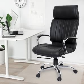 Sovereign Furniture Design Windham Office Chair (Black Leatherette)