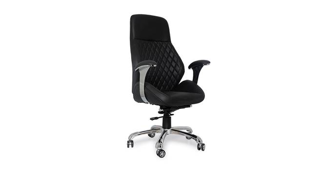 Sidni Office Chair (Black) by Urban Ladder - Cross View Design 1 - 376086