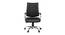 Tamlyn Office Chair (Black Leatherette) by Urban Ladder - Front View Design 1 - 376096