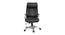 Windham Office Chair (Black Leatherette) by Urban Ladder - Front View Design 1 - 376099