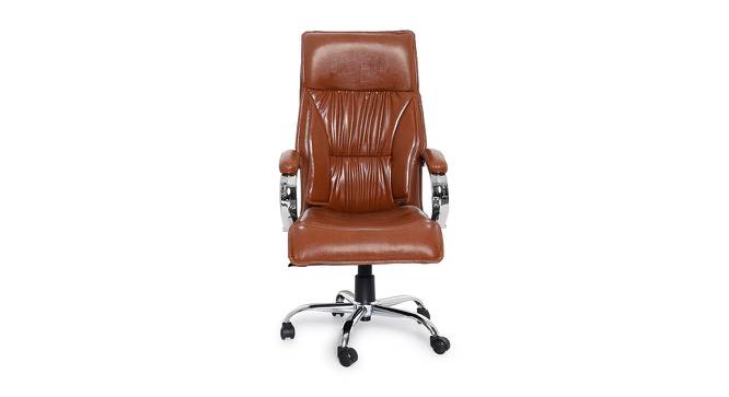 Yule Office Chair (Brown) by Urban Ladder - Front View Design 1 - 376100