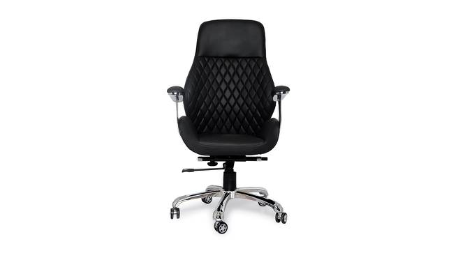 Sidni Office Chair (Black) by Urban Ladder - Front View Design 1 - 376104