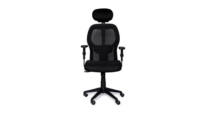 Shadd Office Chair (Black) by Urban Ladder - Front View Design 1 - 376108
