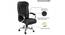Wilkinson Office Chair (Black Leatherette) by Urban Ladder - Rear View Design 1 - 376116