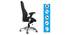 Sidni Office Chair (Black) by Urban Ladder - Design 1 Side View - 376140