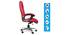 Stacee Office Chair (Red) by Urban Ladder - Design 1 Side View - 376141