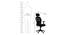 Shadd Office Chair (Black) by Urban Ladder - Design 1 Dimension - 376159