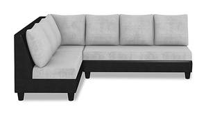 Essen Fabric Sectional Sofa - Light Grey-Black