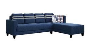 Esther Fabric Sectional Sofa - Blue