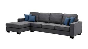 Skyler Fabric Sectional Sofa - Grey