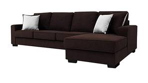 Spencer Fabric Sectional Sofa - Brown