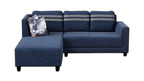 Valerie Fabric Sectional Sofa - Blue
