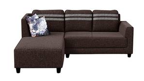 Valerie Fabric Sectional Sofa - Brown