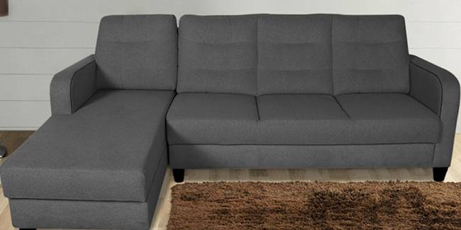 Swinza Fabric Sectional Sofa - Grey (Grey, None Standard Set - Sofas, Fabric Sofa Material, Regular Sofa Size, Sectional Sofa Type, Left Sectional Sofa Custom Set - Sofas, Regular Cushion Type)