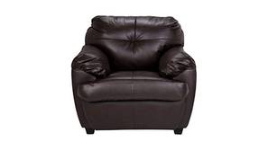 Carborro Leatherette sofa - Brown