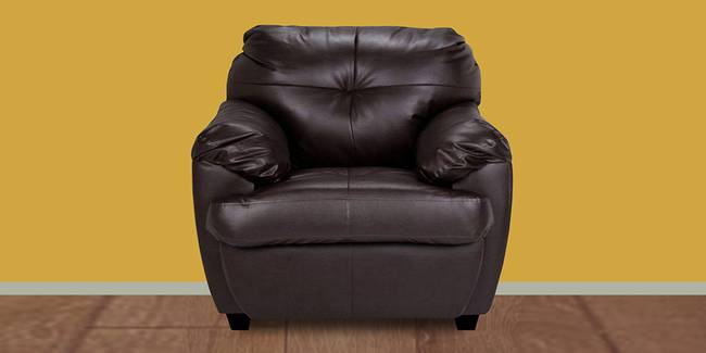 Carborro Leatherette sofa - Brown (Brown, 1-seater Custom Set - Sofas, None Standard Set - Sofas, Leatherette Sofa Material, Regular Sofa Size, Regular Sofa Type)